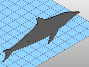 dolphin book marker letter opener 2d art 3d print model - Mito3D
