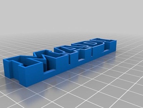 mon texte personnalisé de stockage madi sculptures 3d print model - Mito3D