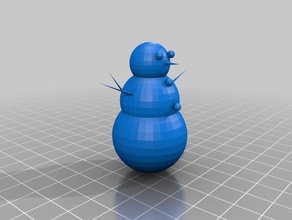 pupazzo di neve persone winter contest cuc 3d print model - Mito3D
