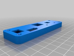 Botanik Alp arka plakası usb sma hammond kasa çift elektronik özelleştirilmiş 3d print model - Mito3D