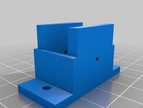 polia de desvio suporte v-slot montagem em superfície 3d a impressora partes 2020 extrusão alumínio openscad t-slot tslot vslot 3d print model - Mito3D