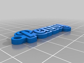 penny Schlüsselanhänger angepasst 3d print model - Mito3D