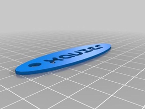 keychain cut out xavier 3d printing 3d print model - Mito3D