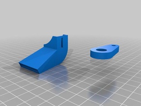 snap-fit-Gebläse duct 3d Drucker Teile angepasst 3d print model - Mito3D