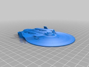 11400 escala miranda clase de nave espacial 3d impresión 3d print model - Mito3D