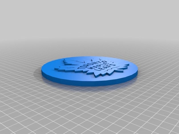 toronto maple leafs targa sport all'aperto Logo 3d nhl gancio a muro montaggio parete 3D print model - Mito3D