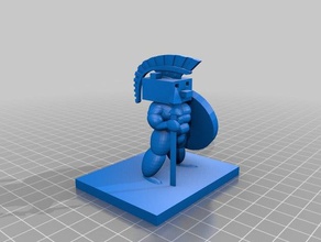 guerreiro 3d impressão 3d print model - Mito3D