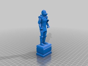 stronghold knight podyum sahne kale dekorasyon devam et 3d print model - Mito3D