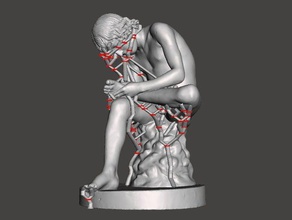 statue spinario fedele pinau rome crosse d'epinal sculptures 3d print model - Mito3D