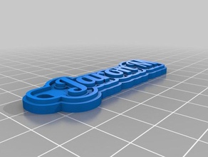 jaron keychains customized 3d print model - Mito3D