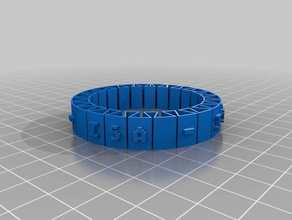 isa las pulseras personalizado 3d print model - Mito3D