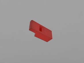 otro silbato simple pero fuerte de seguridad la sirena juguete 3d print model - Mito3D