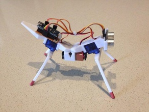 mantis walker robot la robótica arduino nano caminar 3d print model - Mito3D