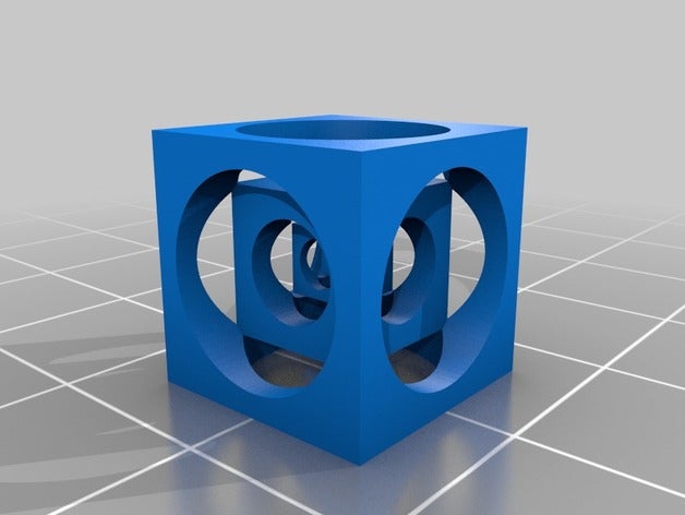 hyper cube Skulpturen 3D print model - Mito3D