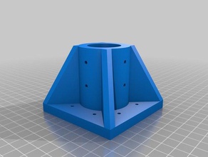 meine angepasste parametrische Befestigung Tischbein -openscad diy 3d print model - Mito3D