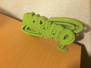 naruto logotipo otros 3d print model - Mito3D