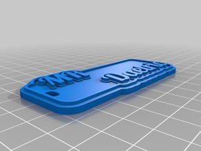 mrdaelric portachiavi i personalizzato 3d print model - Mito3D
