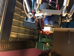hatchbox alpha 3d printer e3d fan mount parts 40mm 3d print model - Mito3D