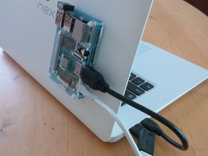 rpi clip nexdock conector de la placa raspberry pi electrónica 3d print model - Mito3D