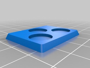 fow small base 3 slots magnet games 3d print model - Mito3D