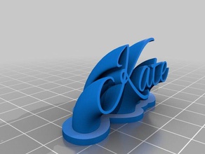 kate 2 office customized 3d print model - Mito3D