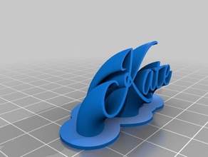 kate 3 office customized 3d print model - Mito3D