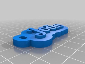 jo&atildeo Anahtarlık özelleştirilmiş 3d print model - Mito3D
