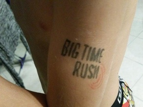 big time rush tatoo stencil signs logos 3d print model - Mito3D
