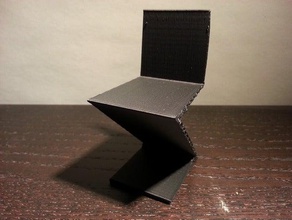 rietveld zigzag chair model furniture design 3d print model - Mito3D