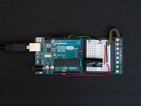 neopixel prototipagem conselho de administração eletrônica adafruit arduino experimentação diodo emissor luz neopixels protoboard 3d print model - Mito3D