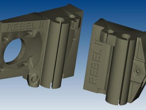rebel ii v32 z-carriage mod plain bearings ku 0816 3d printer parts rebel2 rebelix 3d print model - Mito3D
