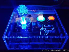 edu-mach joystick para commodore amiga video games acrylic customized 3d print model - Mito3D
