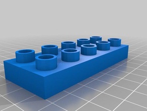 duplo 2x5x1 los juguetes juegos lego 3d print model - Mito3D