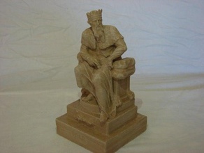 thuner thunor Sakson Tanrı tarar kopyaları 3d tarama Kral heykel thunder 3d print model - Mito3D