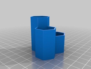 honeycomb-Pflanzer Dekor 3d print model - Mito3D