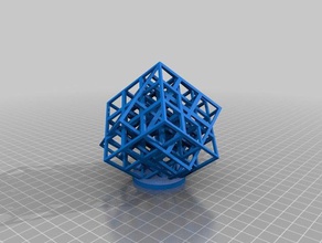 lattice cube 2 3 d drucken 3d print model - Mito3D