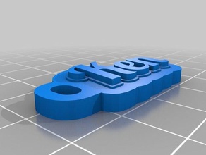 ken Schlüsselanhänger angepasst 3d print model - Mito3D