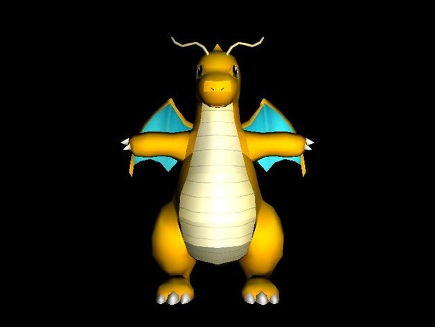 dragonite 3d baskı harika pokemon 3D print model - Mito3D