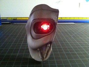 terminator ring holder led eyes art 3d print model - Mito3D