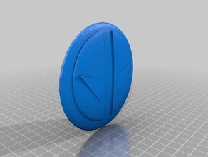 deadpool logo belt buckle 3d printing costumechallenge 3d print model - Mito3D