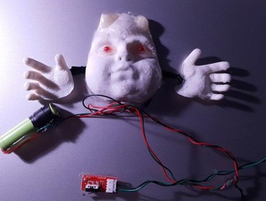 demonio bebé vivo el traje arduino de desafío digispark halloween disfraz prop miedo led 3d print model - Mito3D