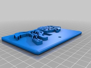 foxviking temáticos interruptor da luz de placa família 3d print model - Mito3D