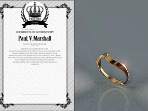 onda anello braccialetto di serie gioielli moda oro paultini 3d print model - Mito3D