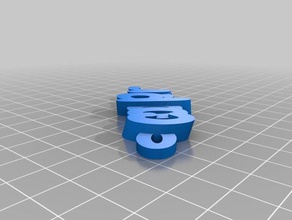 cooper key ring keychains customized 3d print model - Mito3D