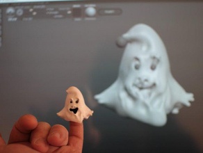 petit ghost creatures fantome halloween 3d print model - Mito3D