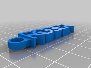 roger keychain organization customized 3d print model - Mito3D