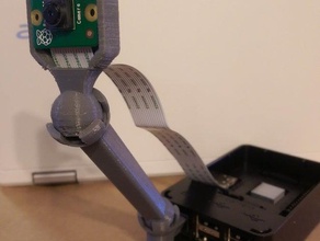 raspberry pi brazo de la cámara electrónica 3d print model - Mito3D