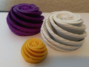spirale basato sulla shell di fibonacci per la matematica art arte 3d print model - Mito3D
