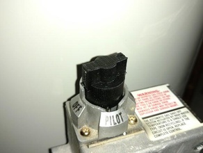 aquecedor de água a gás o botão controle substituição partes 3d print model - Mito3D