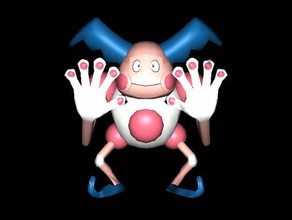 mrmime 3d printing awesome viren pokemon request 3d print model - Mito3D